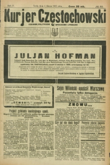 Kurjer Częstochowski : dziennik polityczno-społeczno literacki. R.4, № 55 (8 marca 1922)