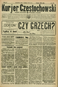 Kurjer Częstochowski : dziennik polityczno-społeczno literacki. R.4, № 56 (9 marca 1922)
