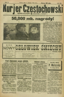 Kurjer Częstochowski : dziennik polityczno-społeczno literacki. R.4, № 58 (11 marca 1922)