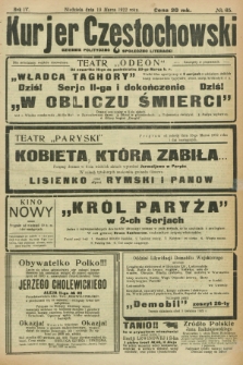 Kurjer Częstochowski : dziennik polityczno-społeczno literacki. R.4, № 65 (19 marca 1922)