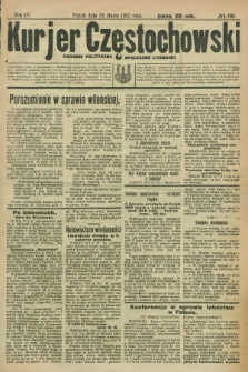 Kurjer Częstochowski : dziennik polityczno-społeczno literacki. R.4, № 69 (24 marca 1922)