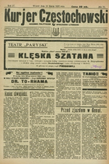 Kurjer Częstochowski : dziennik polityczno-społeczno literacki. R.4, № 71 (28 marca 1922)
