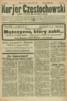 Kurjer Częstochowski : dziennik polityczno-społeczno literacki. R.4, № 74 (31 marca 1922)