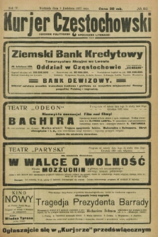 Kurjer Częstochowski : dziennik polityczno-społeczno literacki. R.4, № 82 (9 kwietnia 1922)
