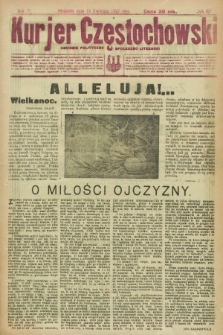 Kurjer Częstochowski : dziennik polityczno-społeczno literacki. R.4, № 87 (16 kwietnia 1922)