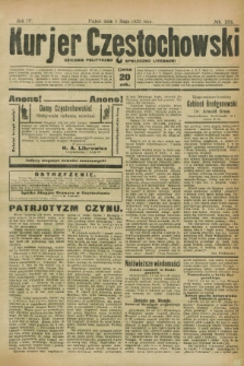 Kurjer Częstochowski : dziennik polityczno-społeczno literacki. R.4, № 101 (5 maja 1922)