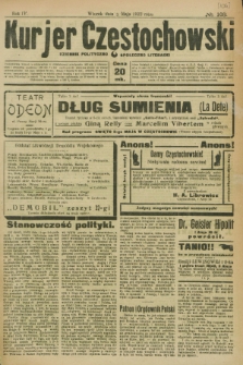 Kurjer Częstochowski : dziennik polityczno-społeczno literacki. R.4, № 103 [i.e.104] (9 maja 1922)