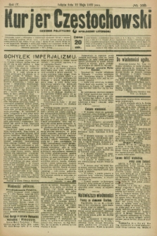 Kurjer Częstochowski : dziennik polityczno-społeczno literacki. R.4, № 108 (13 maja 1922)