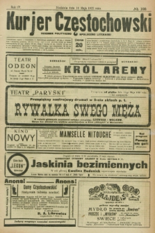 Kurjer Częstochowski : dziennik polityczno-społeczno literacki. R.4, № 109 (14 maja 1922)