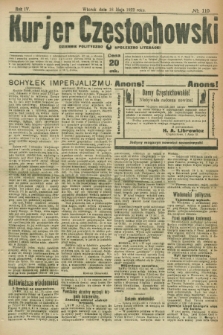 Kurjer Częstochowski : dziennik polityczno-społeczno literacki. R.4, № 110 (16 maja 1922)