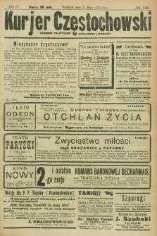 Kurjer Częstochowski : dziennik polityczno-społeczno literacki. R.4, № 115 (21 maja 1922)