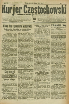 Kurjer Częstochowski : dziennik polityczno-społeczno literacki. R.4, № 117 (24 maja 1922)