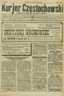 Kurjer Częstochowski : dziennik polityczno-społeczno literacki. R.4, № 122 (31 maja 1922)