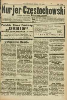 Kurjer Częstochowski : dziennik polityczno-społeczno literacki. R.4, № 128 (8 czerwca 1922)