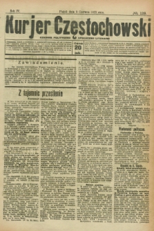 Kurjer Częstochowski : dziennik polityczno-społeczno literacki. R.4, № 129 (9 czerwca 1922)