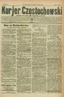 Kurjer Częstochowski : dziennik polityczno-społeczno literacki. R.4, № 132 (13 czerwca 1922)