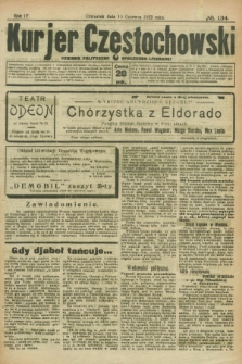 Kurjer Częstochowski : dziennik polityczno-społeczno literacki. R.4, № 134 (14 czerwca 1922)