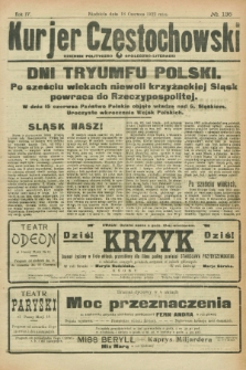 Kurjer Częstochowski : dziennik polityczno-społeczno literacki. R.4, № 136 (18 czerwca 1922)