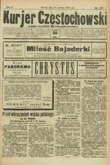 Kurjer Częstochowski : dziennik polityczno-społeczno literacki. R.4, № 137 (20 czerwca 1922)