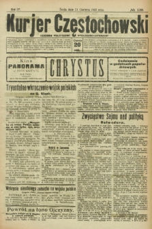 Kurjer Częstochowski : dziennik polityczno-społeczno literacki. R.4, № 138 (21 czerwca 1922)