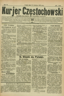 Kurjer Częstochowski : dziennik polityczno-społeczno literacki. R.4, № 140 (23 czerwca 1922)