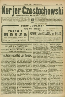 Kurjer Częstochowski : dziennik polityczno-społeczno literacki. R.4, № 146 (1 lipca 1922)