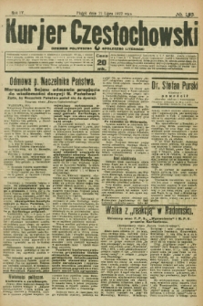 Kurjer Częstochowski : dziennik polityczno-społeczno literacki. R.4, № 163 (21 lipca 1922)