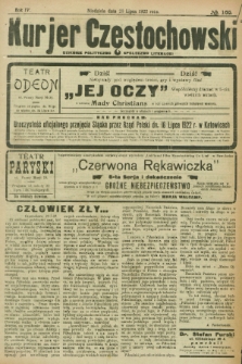 Kurjer Częstochowski : dziennik polityczno-społeczno literacki. R.4, № 165 (23 lipca 1922)