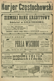 Kurjer Częstochowski : dziennik polityczno-społeczno literacki. R.4, № 171 (30 lipca 1922)