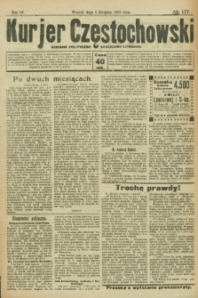 Kurjer Częstochowski : dziennik polityczno-społeczno literacki. R.4, № 177 (8 sierpnia 1922)