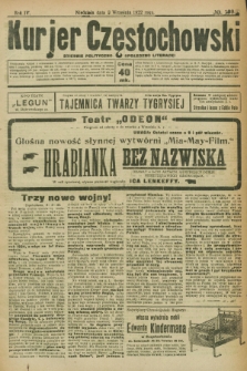 Kurjer Częstochowski : dziennik polityczno-społeczno literacki. R.4, № 199 (3 września 1922)
