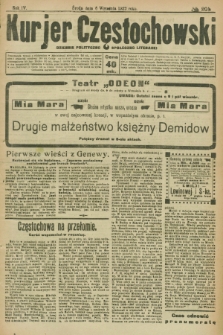 Kurjer Częstochowski : dziennik polityczno-społeczno literacki. R.4, № 201 (6 września 1922)