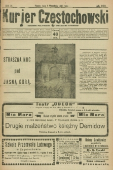 Kurjer Częstochowski : dziennik polityczno-społeczno literacki. R.4, № 203 (8 września 1922)