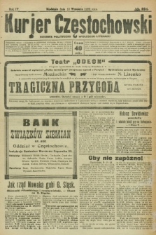 Kurjer Częstochowski : dziennik polityczno-społeczno literacki. R.4, № 204 (10 września 1922)