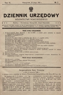 Dziennik Urzędowy Województwa Nowogródzkiego. 1926, nr 2