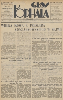 Głos Podhala : aktualny tygodnik powiatów: gorlickiego, jasielskiego, limanowskiego, nowosądeckiego, nowotarskiego i żywieckiego. 1936, nr 9