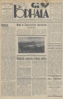 Głos Podhala : aktualny tygodnik powiatów: gorlickiego, jasielskiego, limanowskiego, nowosądeckiego, nowotarskiego i żywieckiego. 1936, nr 10