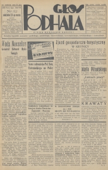 Głos Podhala : aktualny tygodnik powiatów: gorlickiego, jasielskiego, limanowskiego, nowosądeckiego, nowotarskiego i żywieckiego. 1936, nr 12