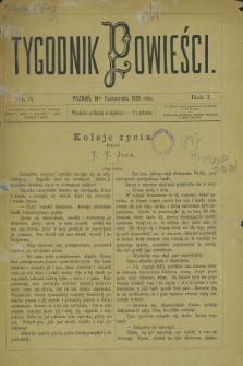 Tygodnik Powieści. R.1, nr 3 (19 października 1878)
