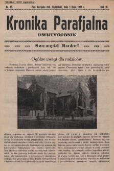 Kronika Parafjalna : dwutygodnik. 1931, nr 13