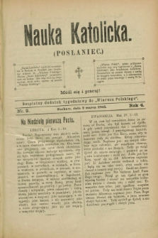 Nauka Katolicka (Posłaniec) : bezpłatny dodatek tygodniowy do „Wiarusa Polskiego”. R.4, nr 9 (2 marca 1895)