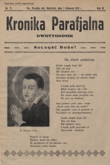 Kronika Parafjalna : dwutygodnik. 1931, nr 19