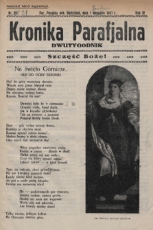 Kronika Parafjalna : dwutygodnik. 1931, nr 21