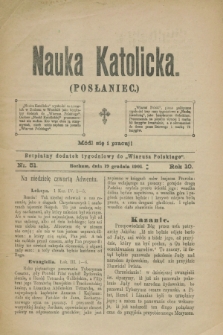 Nauka Katolicka (Posłaniec) : bezpłatny dodatek tygodniowy do „Wiarusa Polskiego”. R.10, nr 51 (19 grudnia 1901)