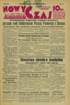 Nowy Czas. R.3, nr 9 (9 stycznia 1933)