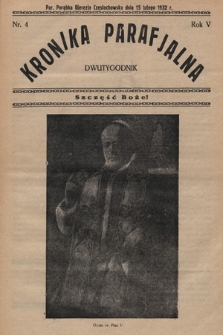 Kronika Parafjalna : dwutygodnik. 1932, nr 4