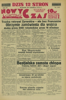 Nowy Czas. R.3, nr 168 (20 czerwca 1933)