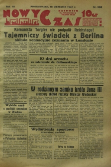 Nowy Czas. R.3, nr 258 (18 września 1933)