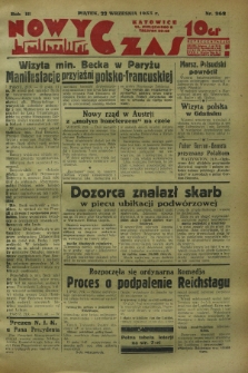 Nowy Czas. R.3, nr 262 (22 września 1933)