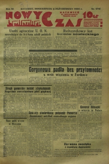 Nowy Czas. R.3, nr 272 (2 października 1933)